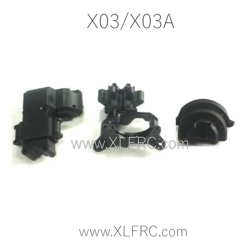 XLF X03 X03A RC Car Parts Rear Transmission Housing Components C12012 C12013