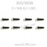 XLF X03 X03A RC Car Parts Screw 2×7KB XLF-1001