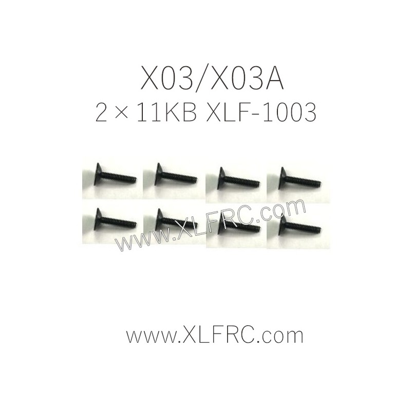 XLF X03 X03A RC Car Parts Screw 2×11KB XLF-1003