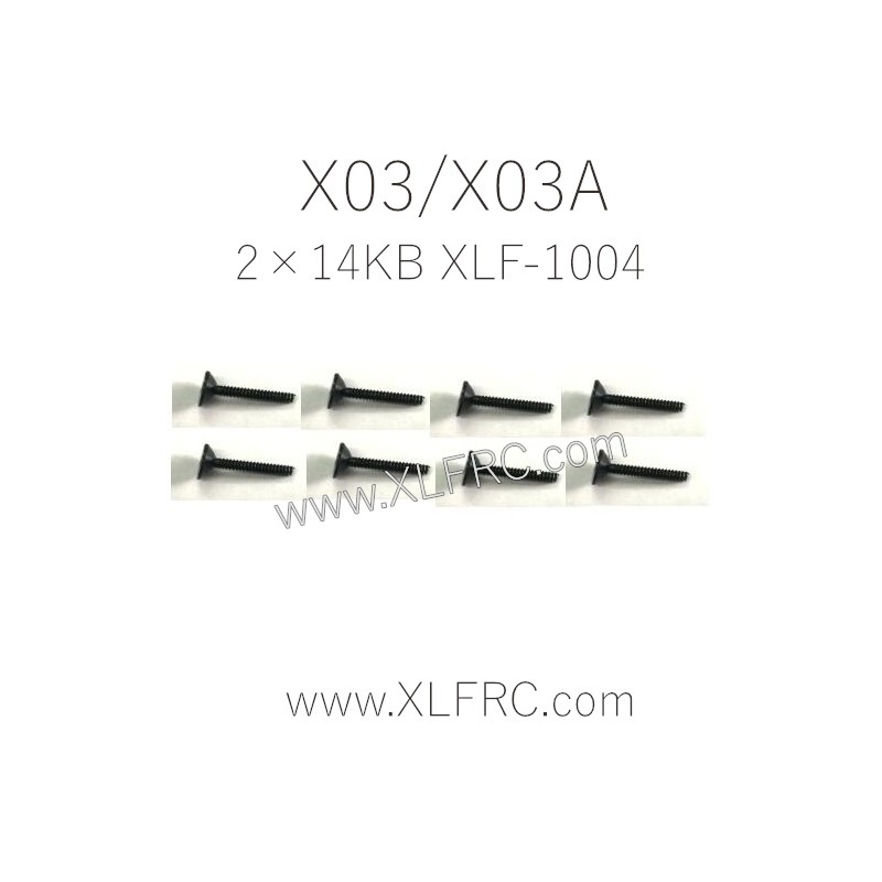 XLF X03 X03A RC Car Parts Screw 2×14KB XLF-1004