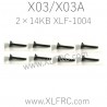 XLF X03 X03A RC Car Parts Screw 2×14KB XLF-1004