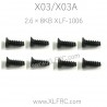 XLF X03 X03A RC Car Parts Screw 2.6×8KB XLF-1006