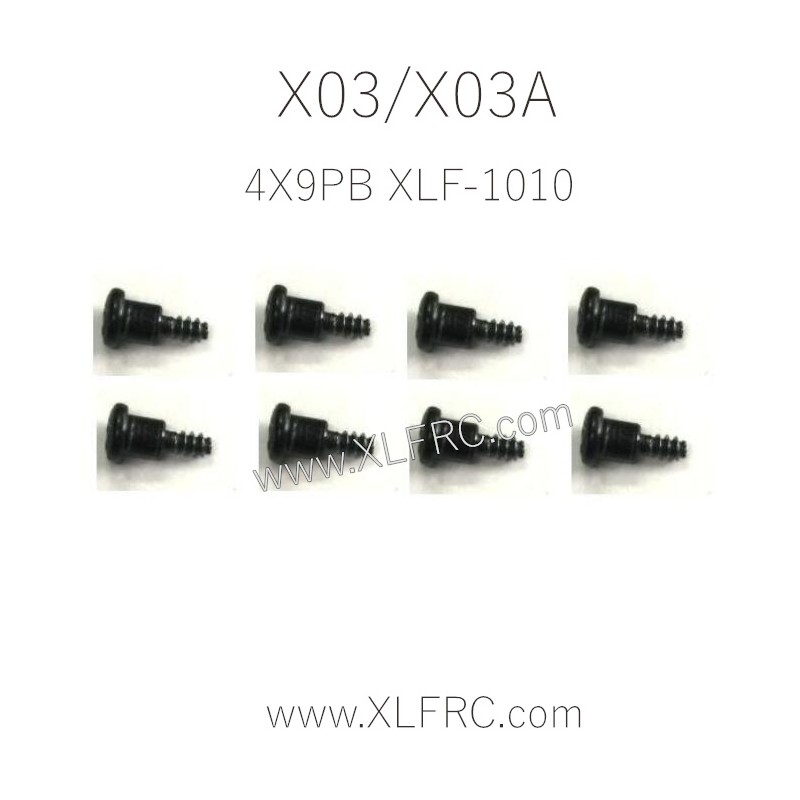XLF X03 X03A RC Car Parts Step Screw 4X9PB XLF-1010