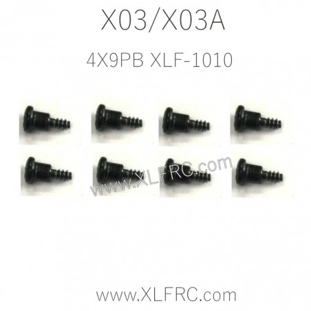 XLF X03 X03A RC Car Parts Step Screw 4X9PB XLF-1010 XLF X03 X03A RC Car Parts Step Screw 4X9PB XLF-1010