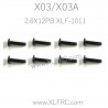 XLF X03 X03A RC Car Parts Screw 2.6X12PB XLF-1011