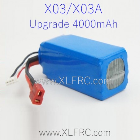 XLF X03 X03A RC Car Parts Upgrade Battery 7.4V 4000MAH XLF X03 X03A RC Car Parts Upgrade Battery 7.4V 4000MAH