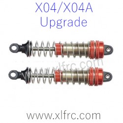 XLF X04 X04A RC Car Parts Upgrade Alloy Oil Shock Absorber RED