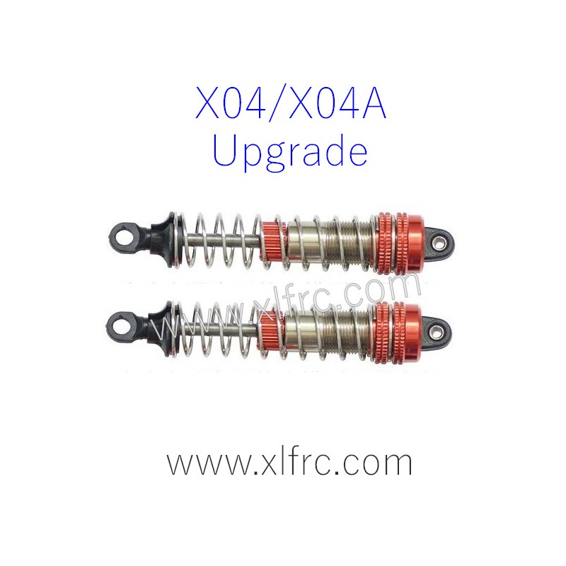 XLF X04 X04A RC Car Parts Upgrade Alloy Oil Shock Absorber RED