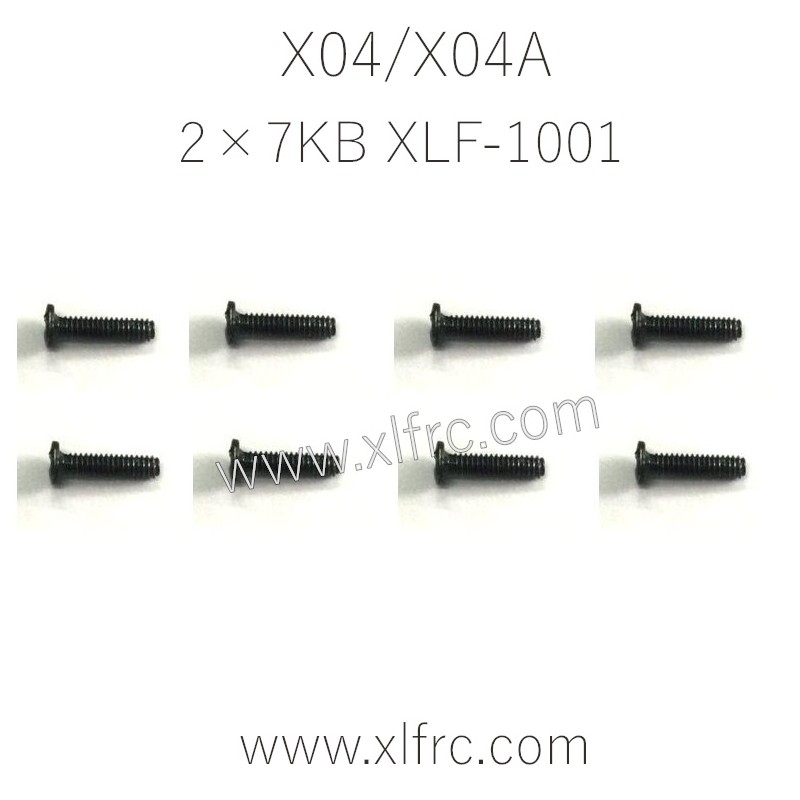 XLF X04 X04A Parts Screw 2×7KB XLF-1001