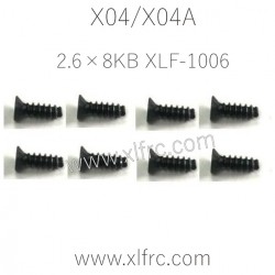 XLF X04 X04A Parts Screw 2.6×8KB XLF-1006