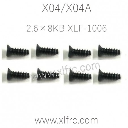 XLF X04 X04A Parts Screw 2.6×8KB XLF-1006 XLF X04 X04A Parts Screw 2.6×8KB XLF-1006