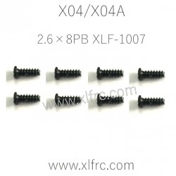 XLF X04 X04A Parts Screw 2.6×8PB XLF-1007