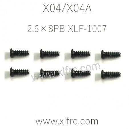 XLF X04 X04A Parts Screw 2.6×8PB XLF-1007 XLF X04 X04A Parts Screw 2.6×8PB XLF-1007