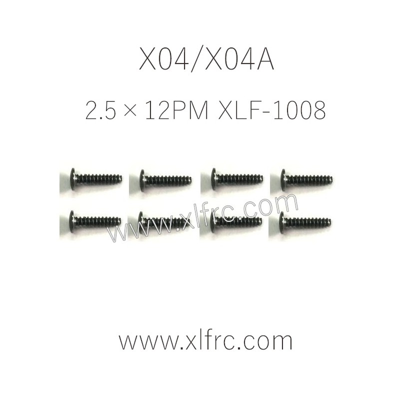 XLF X04 X04A Parts Screw 2.5×12PM XLF-1008