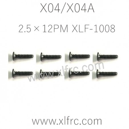 XLF X04 X04A Parts Screw 2.5×12PM XLF-1008 XLF X04 X04A Parts Screw 2.5×12PM XLF-1008