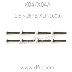 XLF X04 X04A Parts Half Thread Screw 2.5×26PB XLF-1009