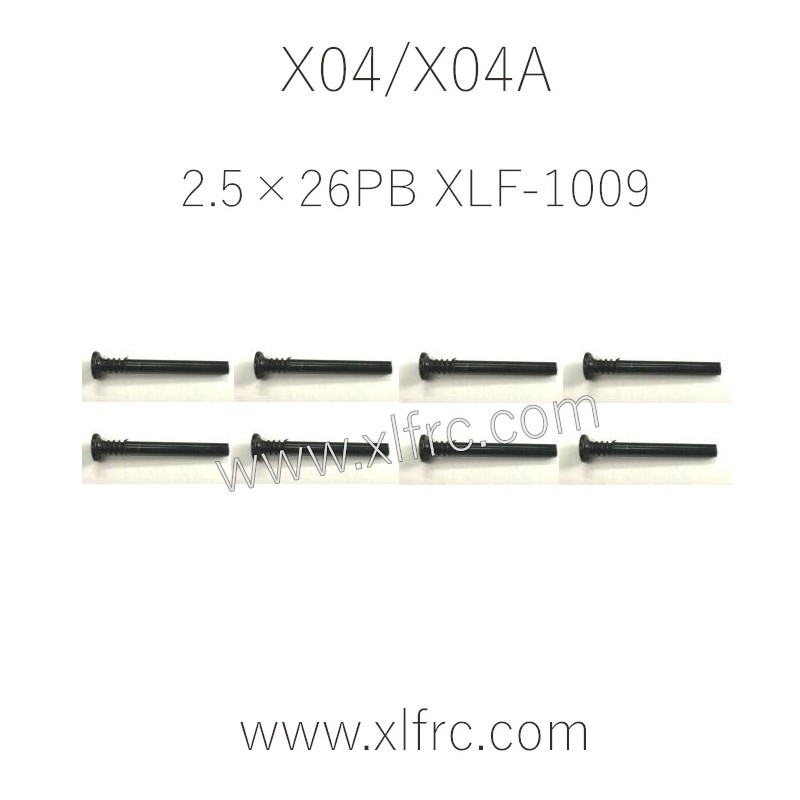 XLF X04 X04A Parts Half Thread Screw 2.5×26PB XLF-1009
