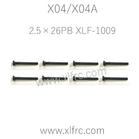 XLF X04 X04A Parts Half Thread Screw 2.5×26PB XLF-1009 XLF X04 X04A Parts Half Thread Screw 2.5×26PB XLF-1009