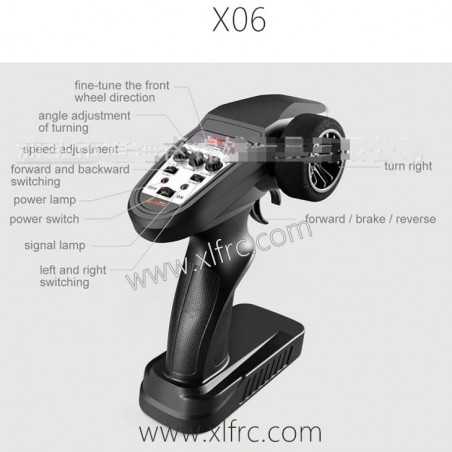 XLF X06 RC Car Parts 2.4Ghz Transmitter XLF X06 RC Car Parts 2.4Ghz Transmitter