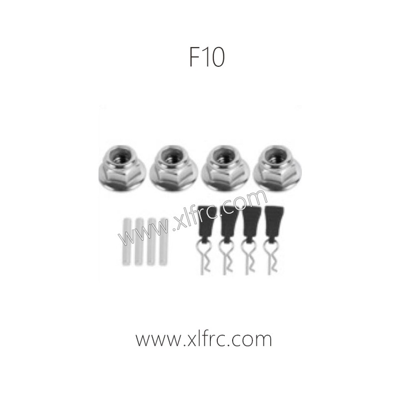 XLF F10 RC Car Parts Nut and R-Shape pins