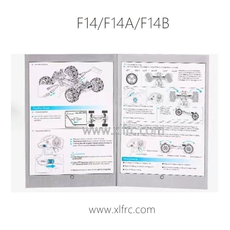 XLF F14 RC Car Parts Manual
