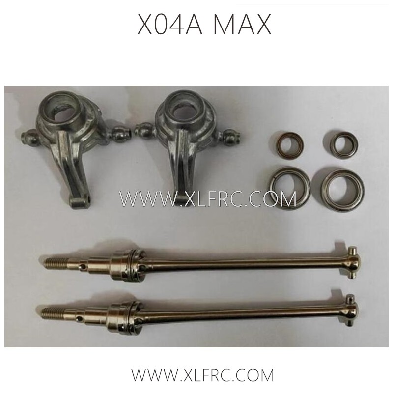 XLF X04A MAX Parts Front Steering Cups and Bone Dog Shaft