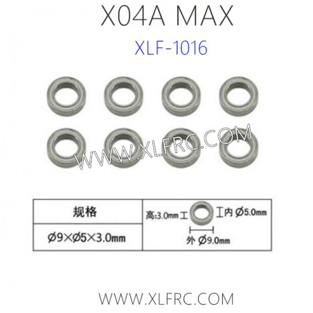 XLF X04A MAX Parts Bearing 5X9X3 XLF-1016 XLF X04A MAX Parts Bearing 5X9X3 XLF-1016