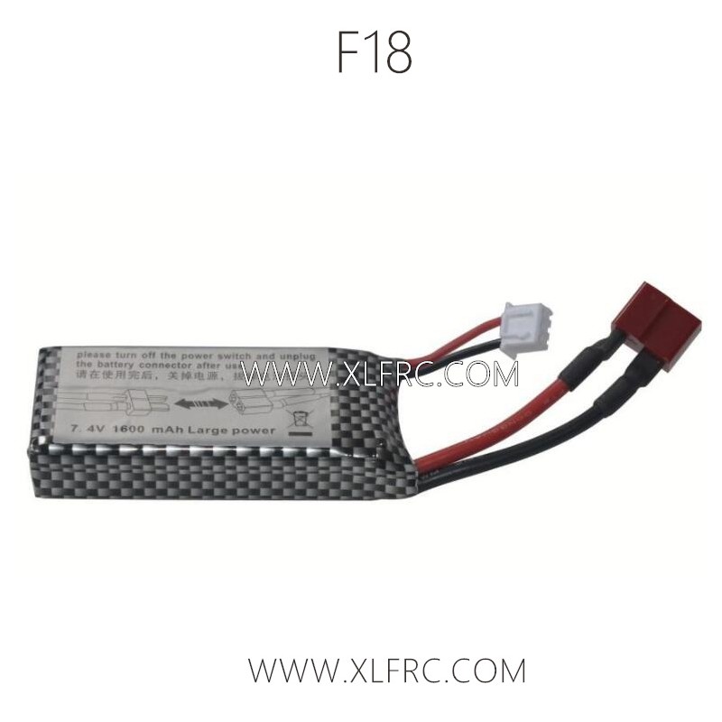 XLF F18 Parts 7.4V 1600mAh Battery, XLF RC Car Parts