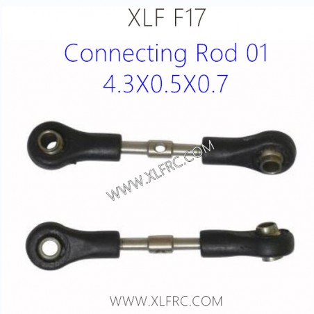 XLF F17 1/14 Racing RC Car Parts Connecting Rod 01 4.3X0.5X0.7 XLF F17 1/14 Racing RC Car Parts Connecting Rod 01 4.3X0.5X0.7