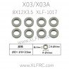 XLF X03 X03A RC Car Parts Bearing 8X12X3.5 XLF-1017