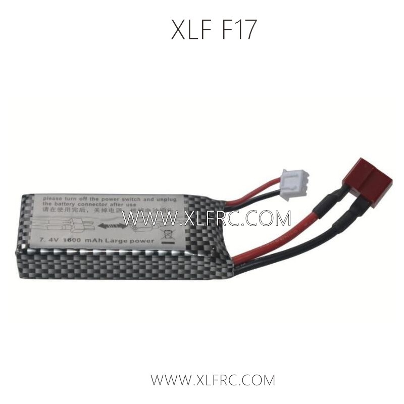 XLF F17 1/14 Brushless RC Car Parts 7.4V 1600mAh Battery