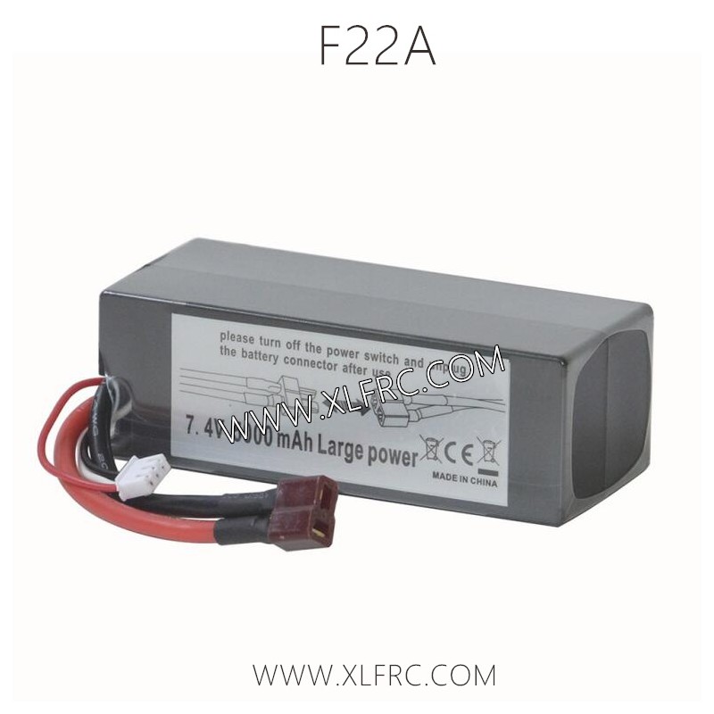 XLF F22A 1/10 RC Truck Parts 7.4V 5000mAh Battery F22-7450