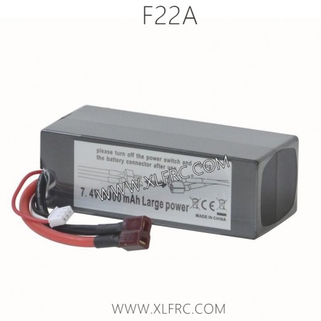 XLF F22A 1/10 RC Truck Parts 7.4V 5000mAh Battery F22-7450 XLF F22A 1/10 RC Truck Parts 7.4V 5000mAh Battery F22-7450