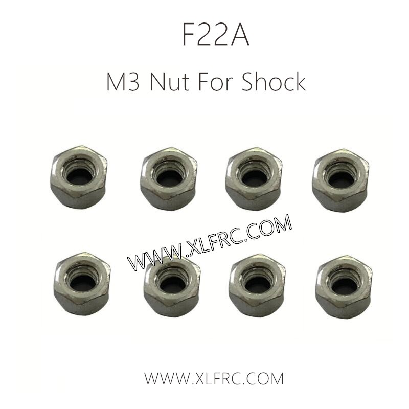 XLF F22A 1/10 RC Truck Parts M3 Nut For Shock
