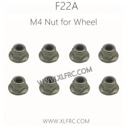 XLF F22A 1/10 RC Truck Parts M4 Nut for Wheel