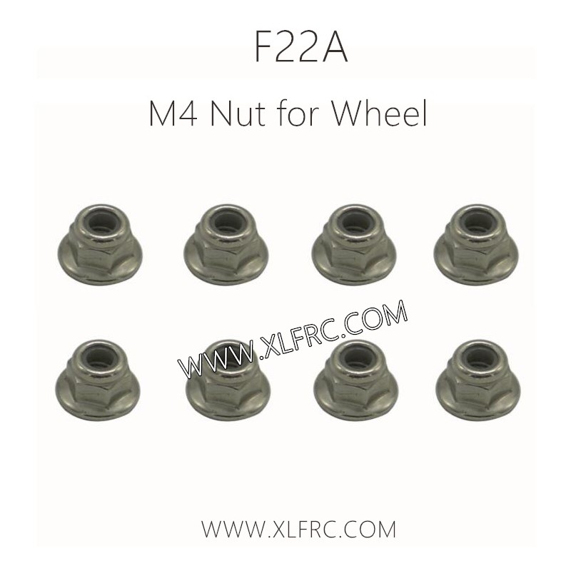 XLF F22A 1/10 RC Truck Parts M4 Nut for Wheel