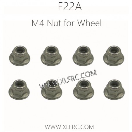 XLF F22A 1/10 RC Truck Parts M4 Nut for Wheel XLF F22A 1/10 RC Truck Parts M4 Nut for Wheel