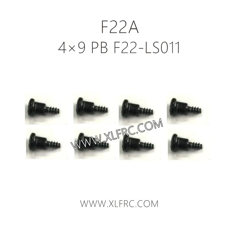 XLF F22A 1/10 RC Truck Parts Step Screw 4×9 PB F22-LS011