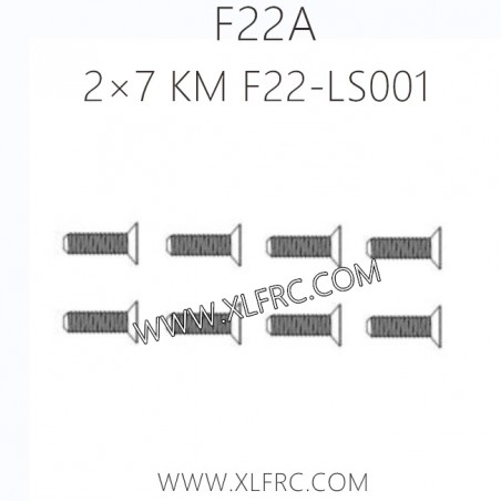 XLF F22A 1/10 RC Truck Parts Screw 2×7 KM F22-LS001 XLF F22A 1/10 RC Truck Parts Screw 2×7 KM F22-LS001