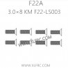 XLF F22A 1/10 RC Truck Parts Screw 3.0×8 KM F22-LS003