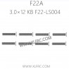 XLF F22A 1/10 RC Truck Parts Screw 3.0×12 KB F22-LS004