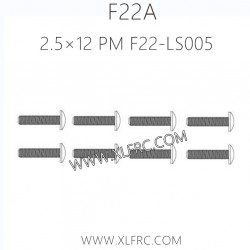 XLF F22A 1/10 RC Truck Parts Screw 2.5×12 PM F22-LS005