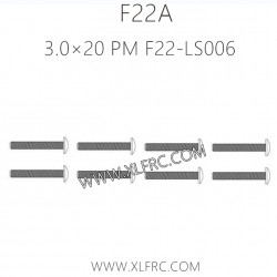 XLF F22A 1/10 RC Truck Parts Screw 3.0×20 PM F22-LS006