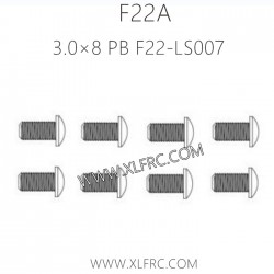 XLF F22A 1/10 RC Truck Parts Screw 3.0×8 PB F22-LS007