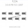 XLF F22A 1/10 RC Truck Parts Screw 3.0×8 PB F22-LS007