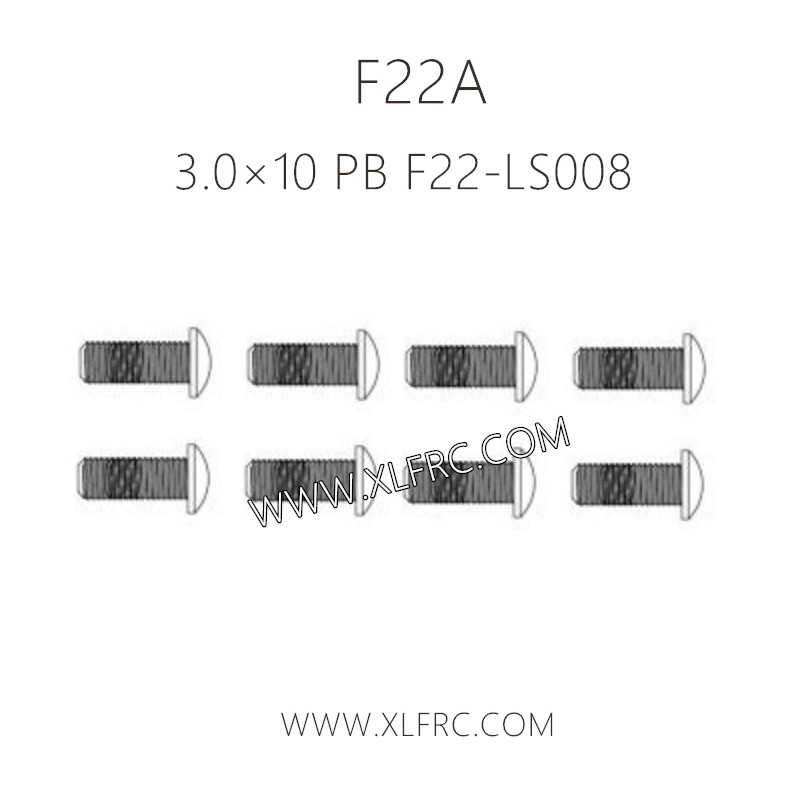 XLF F22A 1/10 RC Truck Parts Screw 3.0×10 PB F22-LS008