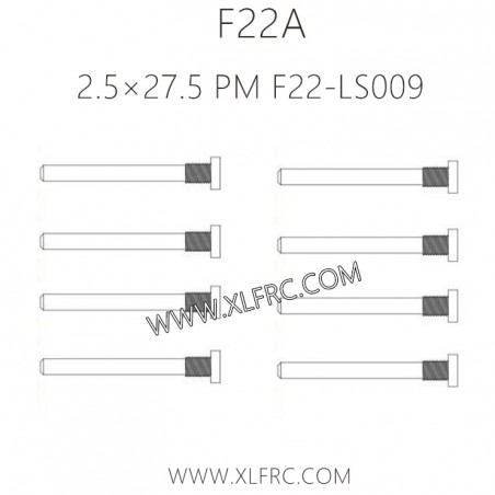 XLF F22A 1/10 RC Truck Parts Screw 2.5×27.5 PM F22-LS009 XLF F22A 1/10 RC Truck Parts Screw 2.5×27.5 PM F22-LS009