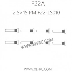 XLF F22A 1/10 RC Truck Parts Screw 2.5×15 PM F22-LS010