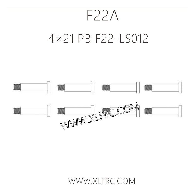 XLF F22A 1/10 RC Truck Parts Screw 4×21 PB F22-LS012