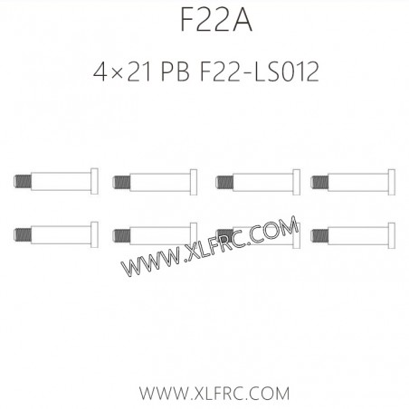 XLF F22A 1/10 RC Truck Parts Screw 4×21 PB F22-LS012 XLF F22A 1/10 RC Truck Parts Screw 4×21 PB F22-LS012